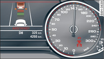 Combiné d'instruments  intervention du conducteur requise